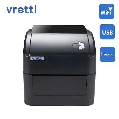 £76.79 • Buy VRETTI Desktop Thermal Label Printer 4x6 For Shipping Label Barcode Royal Mail