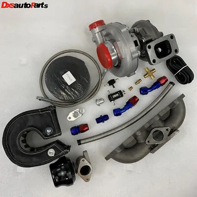 T3/T4 Turbo +Manifold +Wastegate For 92-96 Prelude F22A1 90-93 Accord F20 • $459.99