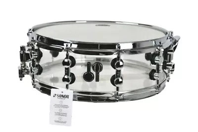 Sonor SQ2 14x5 X-Ray Acrylic Double Lugs Chrome Hardware Snare • $830.92