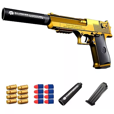 Desert Eagle EVA Foam Dart Blaster Toy Pistol Soft Bullet Toy Gift Kar98 M416 • $4.99