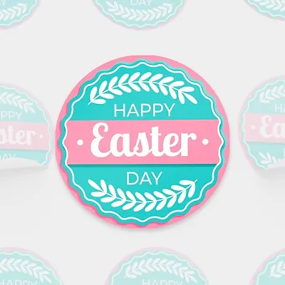 Easter Stickers Happy Easter Day Thank You Labels Favours Stickers Gift Seals • £1.99