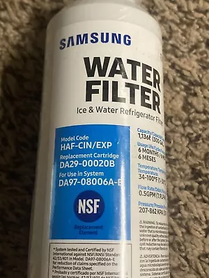 Genuine Samsung DA29-00020B HAF-CIN/EXP Refrigerator Water Filter (USA) EF17 • $15