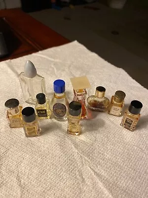 Lot Of 10 Truly Vintage Empty Micro Mini & Mini Perfume Bottles • $75.99