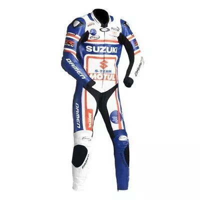 FZS-110 Premium Cowhide Leather Motorcycle Racing Suit | One Piece | CE Approved • $429.99