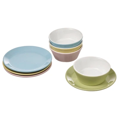 $64.02 • Buy 8-Piece Bowl Set Ikea Duktig Play Stoneware Kid's New Coffee/Tea Piece Fun Kids