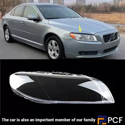 Right Side Passenger For Volvo S80 2007-2016 Headlight Lens Cover+Sealant Glue • $98.91