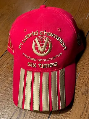Michael Schumacher 6 Time Champion Ferrari Hat  • $49