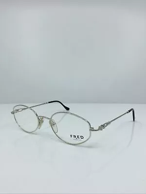 New Vintage FRED Lunettes Maldives Platinum Eyeglasses Force 10 Made France 50mm • $899.99