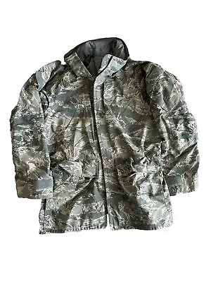 USAF Parka Jacket Men's Medium Regular All Purpose Environmental Camouflage EUC • $34.99