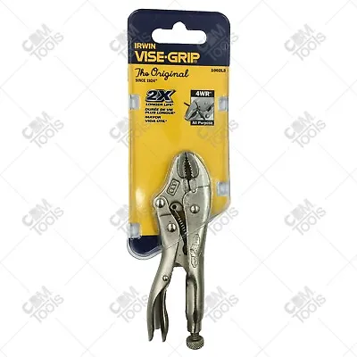 Vise-Grip 4WR 4  Long 1  Capacity Curved Jaw Locking Pliers W/ Wire Cutter • $18.94