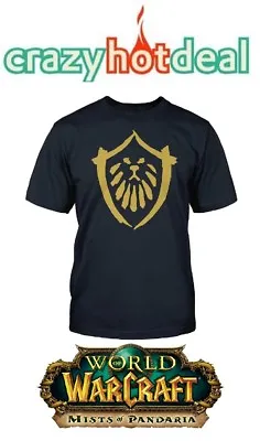 Men T-Shirt World Of Warcraft Mop - Alliance - Mists Of Pandaria - L - New/Boxed • $37.87