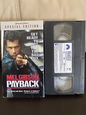 Payback VHS Movie. 1999 (Mel Gibson). Free Shipping! • $6.49