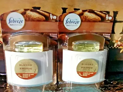 $19.75 • Buy 2 Febreze Set & Refresh TOASTED ALMOND Refills Fit Small Spaces