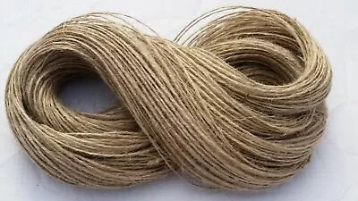 £3.65 • Buy 100M 3ply Jute Twine Sisal String Soft Natural Brown Burlap Rustic Cord  Hessian