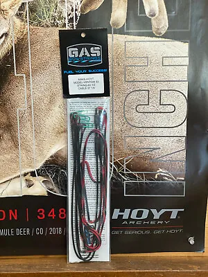 $119.99 • Buy Gas Bowstrings Hoyt Ventum PRO 33 Red And Black Strings With Black Speed Nocks