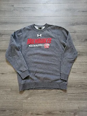Under Armour Milwaukee School Of Engineering Crewneck Sweater Mens Large Fits SM • $39.99