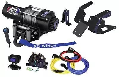 KFI A3000 Winch & Mount Kit 07-12 Yamaha Big Bear 400 09-15 Kymco MXU 375/450i • $556.94