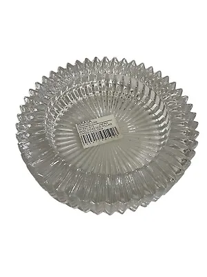 Mikasa Diamond Fire Wine Bottle Glass Crystal Coaster / Candle Holder 6” • $19.99