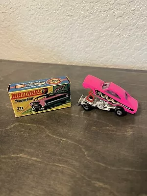 Matchbox SUPERFAST DODGE DRAGSTER No. 70 & ORIGINAL BOX • $40