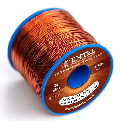 26 AWG - 1 Lb (1263 Feet) 99.9% Pure Copper Wire Enameled Magnetic Wire For Mot • $45.99