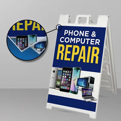  Electronic Repair Custom A Frame Signicade Sign Sidewalk Sign Shipped Same Day • $169.99