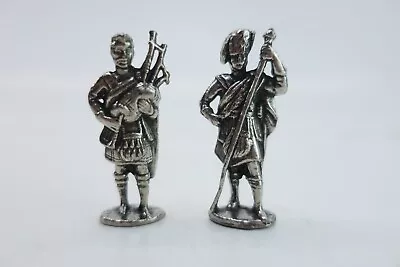 Miniature Pewter Toy Soldiers Scottish Bagpipe Figurines 1.5  Tall • $6.99