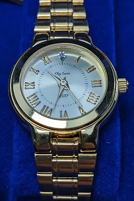 NEW Vintage Oleg Cassini Gold Tone Swiss Watch Quartz Diamond SWS 31-986DG • $29.89