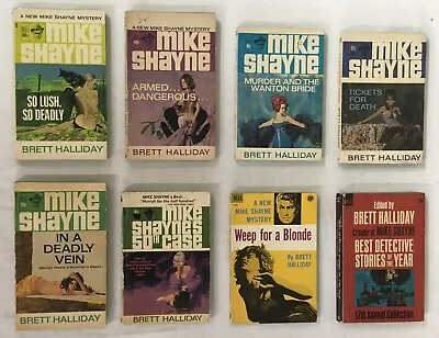 Mike Shayne By Brett Halliday - Lot Of 8 Paperbacks - Dell First Printings • $24