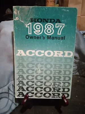 1987 Honda Accord Owners Manual Guide Book Oem • $19.99