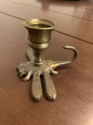 Vintage Brass Candleholder Dragonfly 2.5  X 3  • $14.99