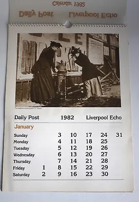 Vintage Daily Post Liverpool Echo 1982 Calendar - Vintage Photographic Locations • £12.99
