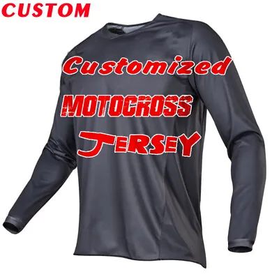 Customized MTB Mountain Bike Jersey Motocross Cycling Downhill Jacket Long Shirt • $23.95