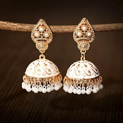 $4.38 • Buy Oxidized Bohemia Ethnic Handmade Jhumka Jhumki Indian Earrings Jewelry For Women