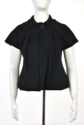 Mike & Chris Womens Basic Jacket Size XS Short Sleeve Cotton Casual Blazer • $19.99