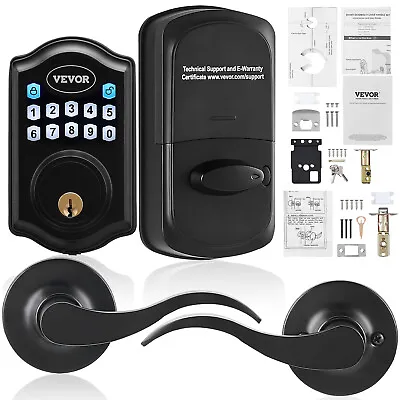 VEVOR Keyless Entry Door Lock With Handle Electronic Door Lock Keypad And Key • $51.99