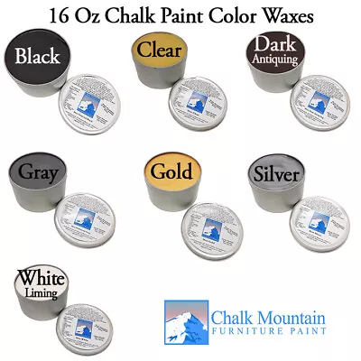 Chalk Paint All Natural Furniture Wax 16 Oz Jar Choose From 7 Colors • $28.95