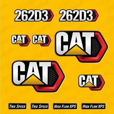 Caterpillar CAT 262D3 Skid Steer Replacment Decal Set • $140