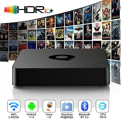 T95Q TV BOX ANDROID 11.0 2+16GB 2.4/5G WIFI Smart TV 4-Core Media Player Plug AU • $37.99