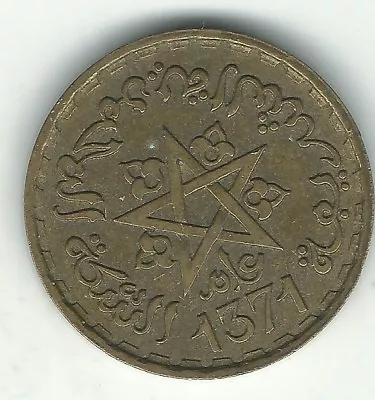 Very Nice Higher Grade 1371 - 1952 Morocco 10 Franc Francs Coin-jan224 • $3.22