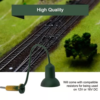 LED Street Wall Light Model Train Path-Lamp Post Kits For O Scale (8 Pack) • $12.49