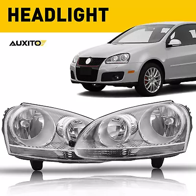 FITS 06 2007 2008 09 Volkswagen GTI/Jetta/Rabbit Headlights Set Lamps Left+Right • $123.47