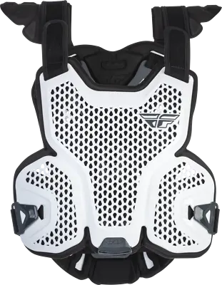 Fly Racing Ce Revel Lite Roost Guard/chest Protector - White - Mx/bmx/atv • $109.95