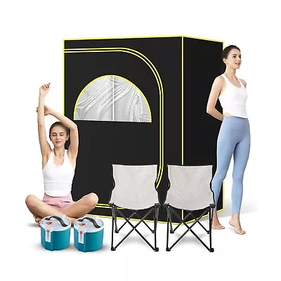 2-Person Portable Steam Sauna Oversize Full Body Saunas For Home Spa Large ... • $381.03