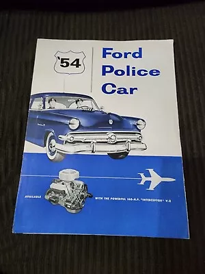 1954 Ford Police Car Brochure Specs Interceptor • $39.99