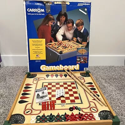 Vtg Carrom Game Board Table Model No. 108 W/Accessories & Instructions Complete • $104.99