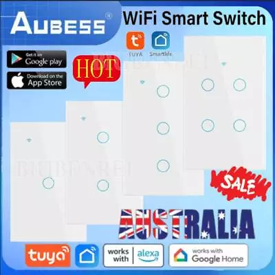 $17.65 • Buy WiFi Switch Smart Home Touch Light Wall Panel 1/2/3/4Gang For Alexa Google 🔥🔥