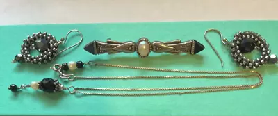 Vintage Deco Victorian Style Estate Mixed Jewelry Lot Sterling Silver • $14.95