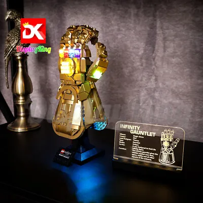 Display King - LED Display Plaque For Lego Infinity Gauntlet 76191 (NEW) • $45.54