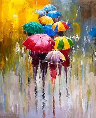 Paint By Numbers - TEN UMBRELLAS - 40x50 DIY Painting Kit - AU Stock • $39