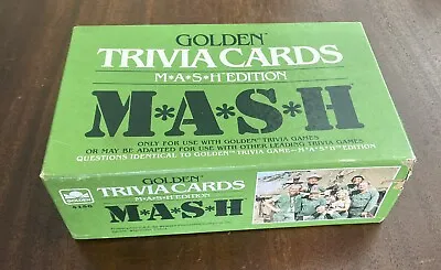 Vtg 1984 M*A*S*H Trivia Cards Golden Edition Game #4156 In Box 213/216 W/tray • $15.97